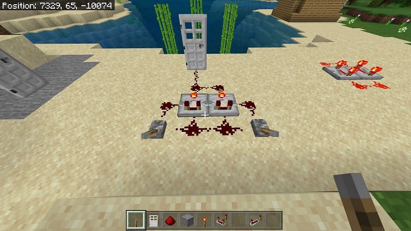 Как сделать рычаг в Minecraft3